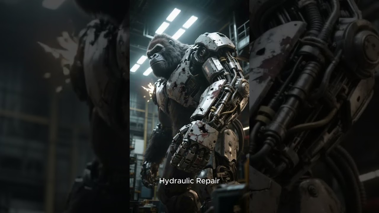 ASMR Full Restoration of Battle-Damaged King Kong Mech #automobile #autorestoration #transformers