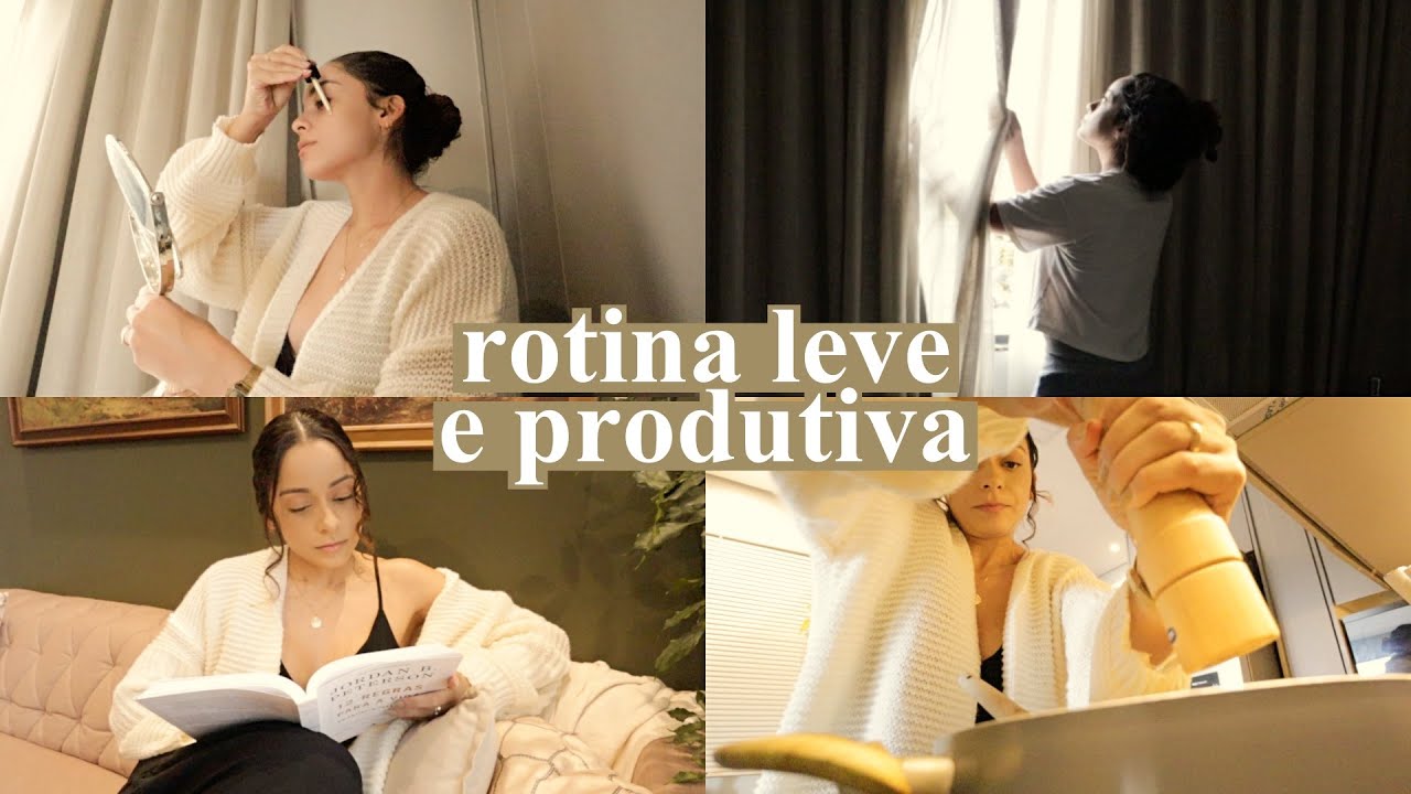 Minha rotina da manhã: 7am, café da manhã, leitura, tarefas de casa, organização, trabalho, almoço…