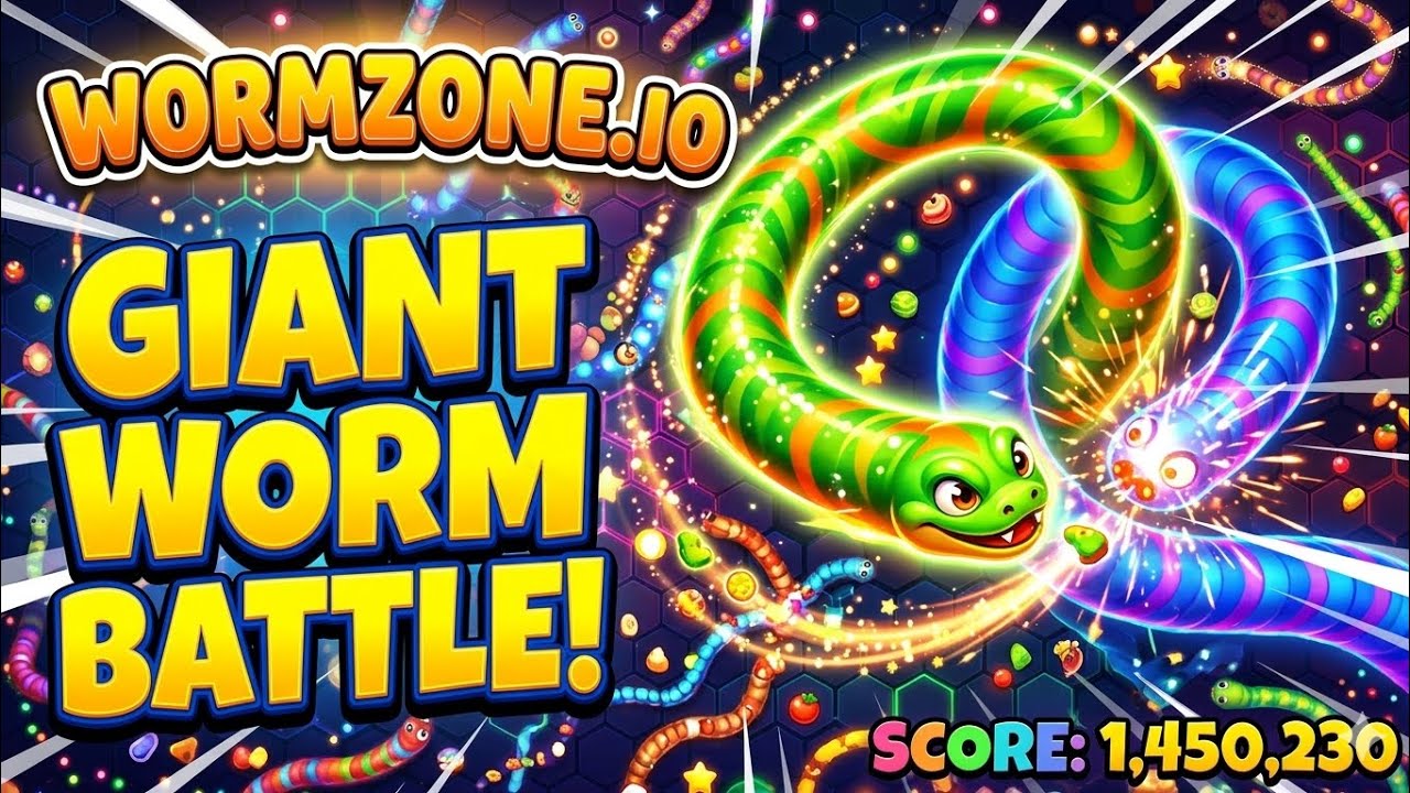 Journey of a little worm part 2 | Big gameplay | #wormszoneio 