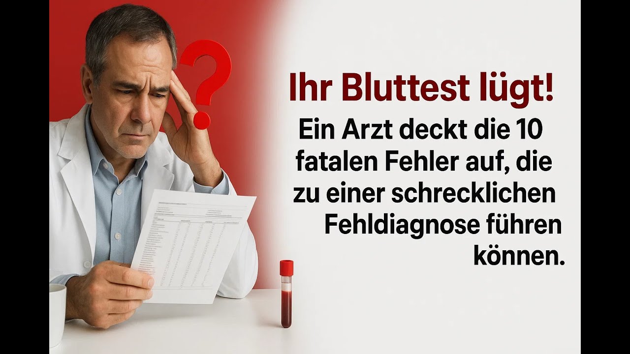 Ein Arzt deckt auf: Diese 10 stillen Fehler vor der Blutprobe f&uuml;hren zu falschen Diagnosen