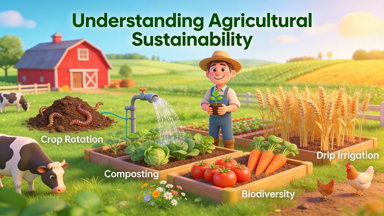 Understanding Agricultural Sustainability: Principles for a Greener Future (14 Minutes)