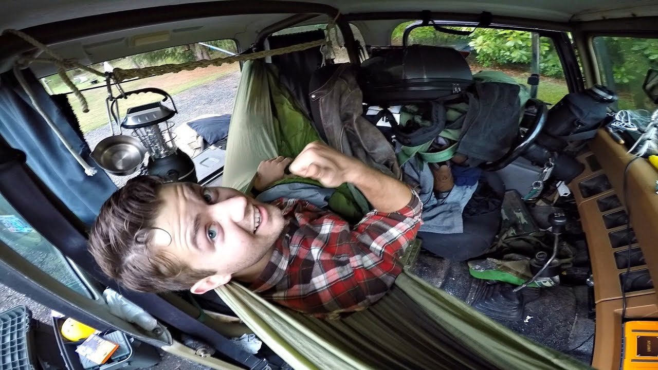 JEEP WRANGLER CAMPING MODS: How To Fit A Hammock In A Jeep Wrangler