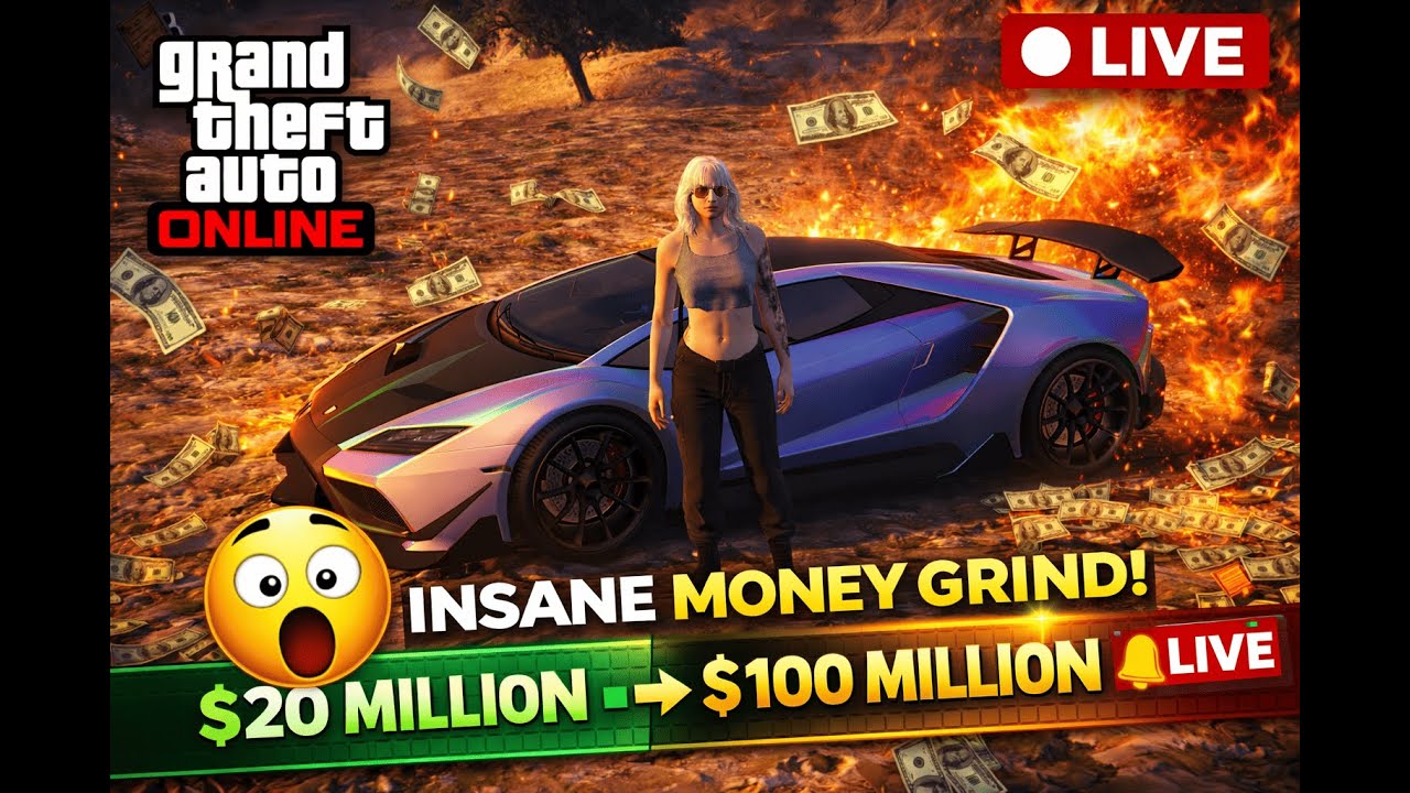 🔴 GTA Online LIVE – ROAD TO 100M 💰