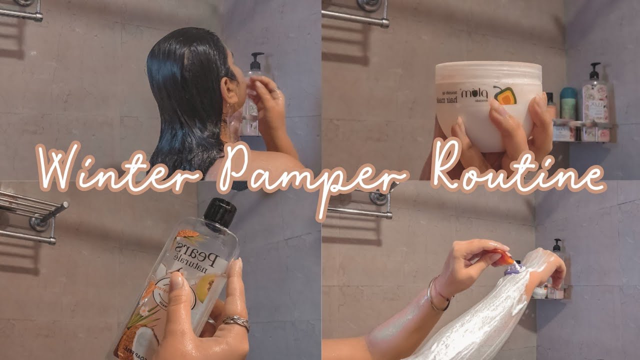 Winter pamper routine ❄ #winterpamperroutine #pamperroutine