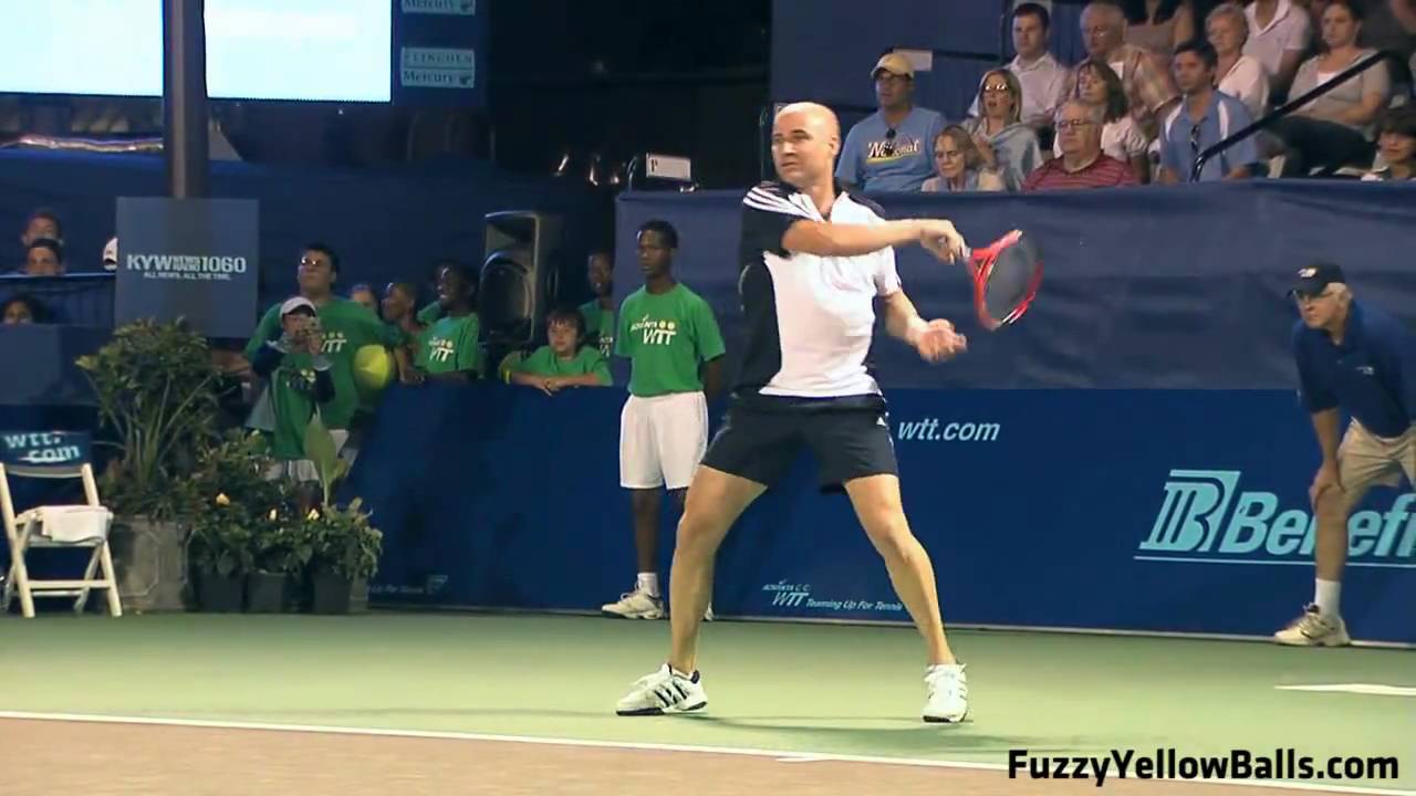 Andre Agassi Forehands in HD