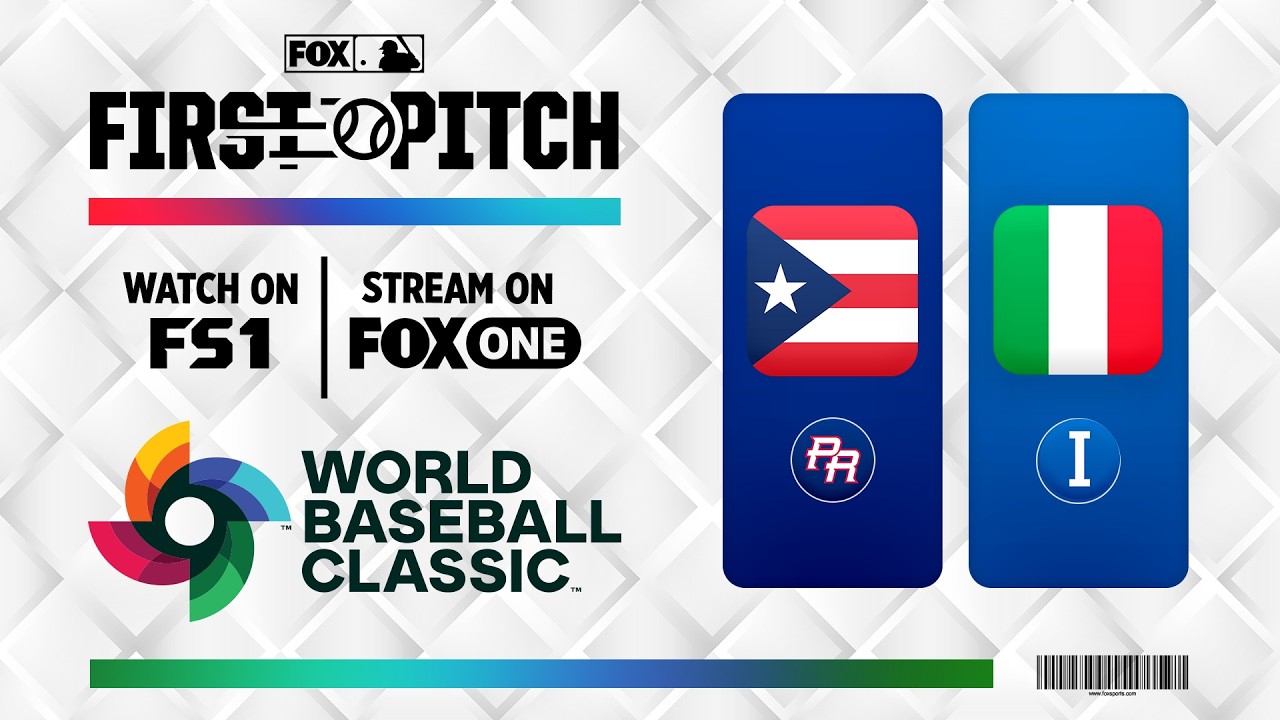 WBC Quarterfinals: Puerto Rico vs Italy | First Pitch