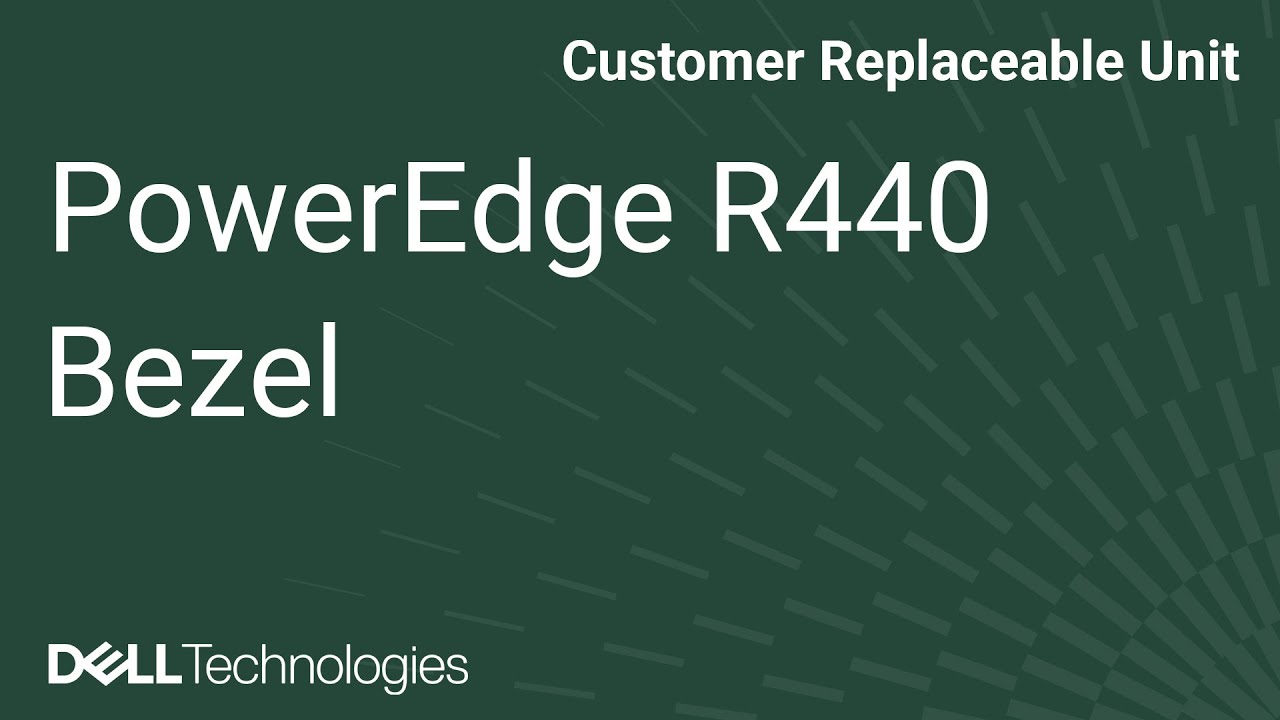 Dell  PowerEdge R440: Remove/Install Security Bezel