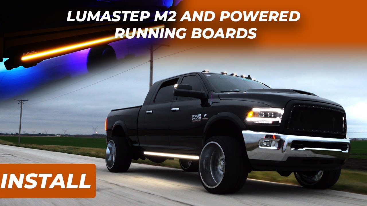 Lumastep M2 Powered Light Up Running Board Installation | 2009-2018 Dodge RAM 4th Gen 1500/2500/3500