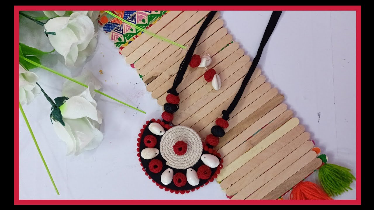 Handmade jewellery making tutorial /Fabric Jewellery /Cowrie shell Jewellery /Kori Jewellery