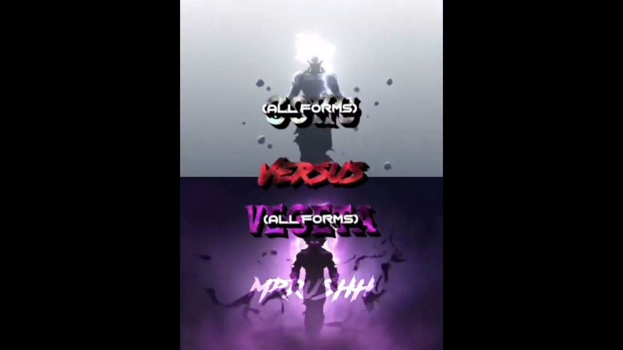 Goku vs Vegeta All Forms #edits #vs #anime