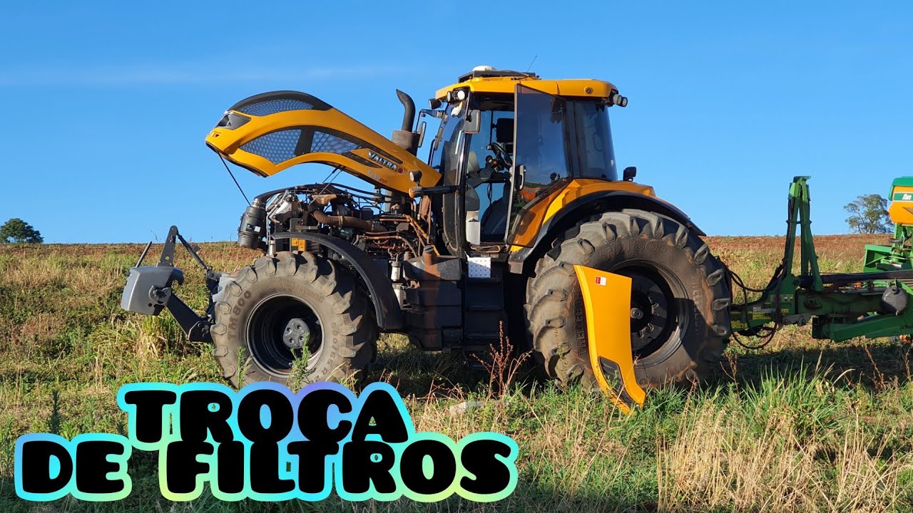 TROCA DE FILTROS DE DIESEL DO VALTRA T280CVT