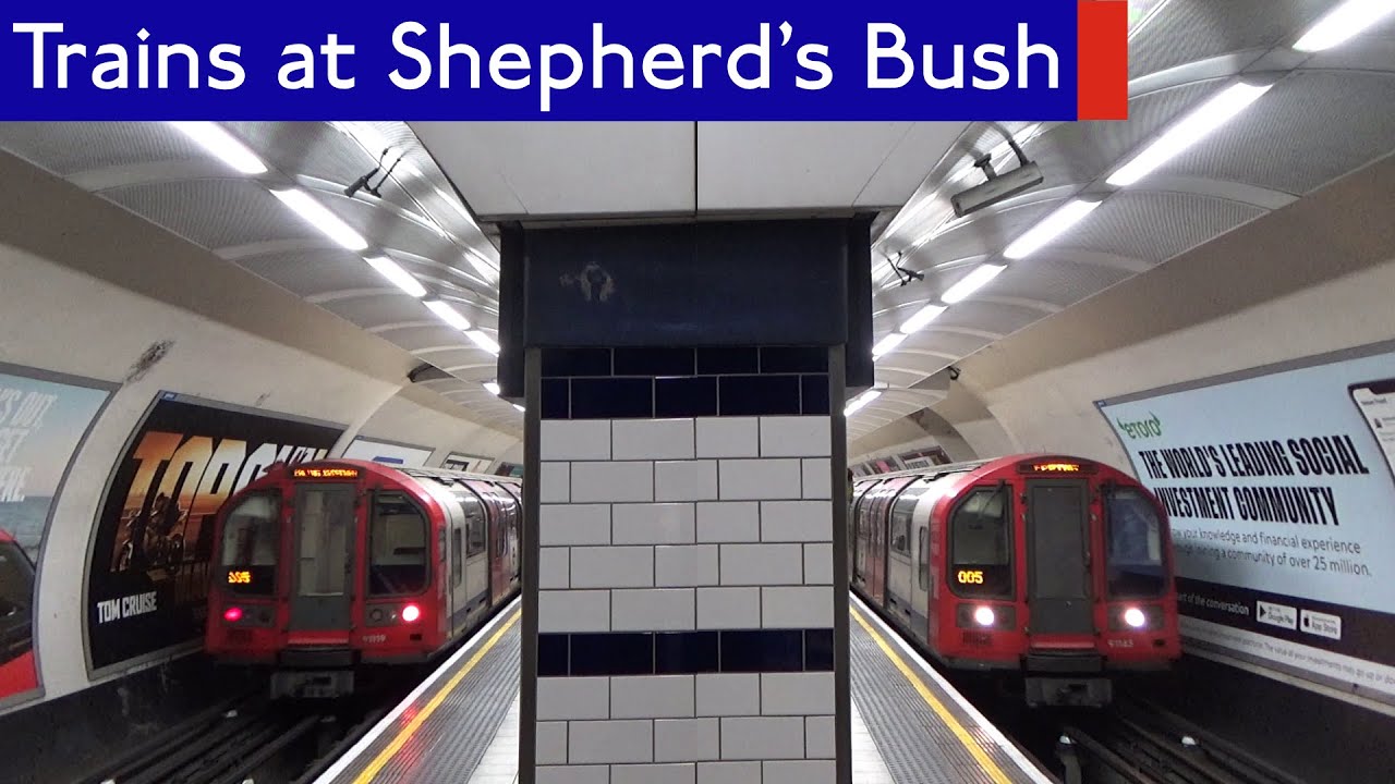 London Underground: Central line Trains at Shepherd's bush