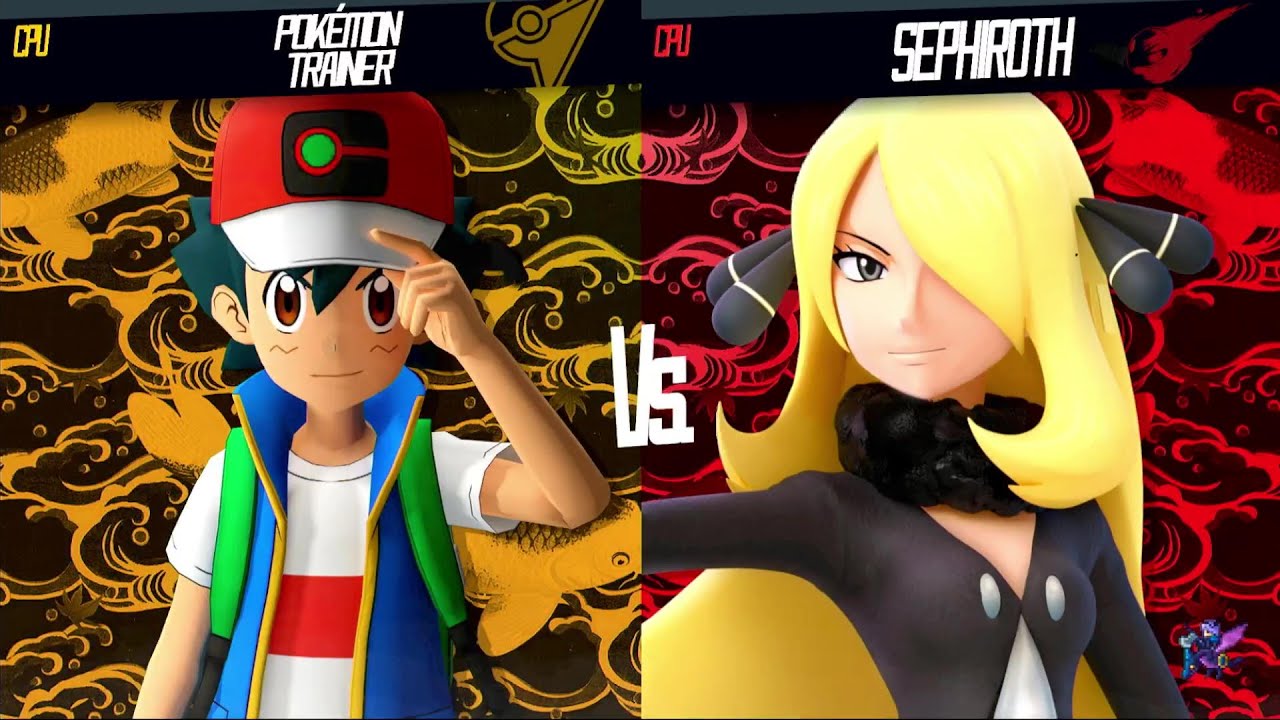 Cynthia Vs Ash  - Super Smash Bros Mods