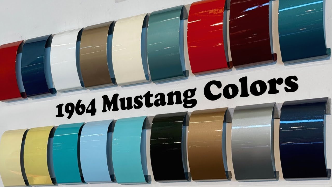 The Original Mustang 1964 1/2 Paint Colors - Full Breakdown