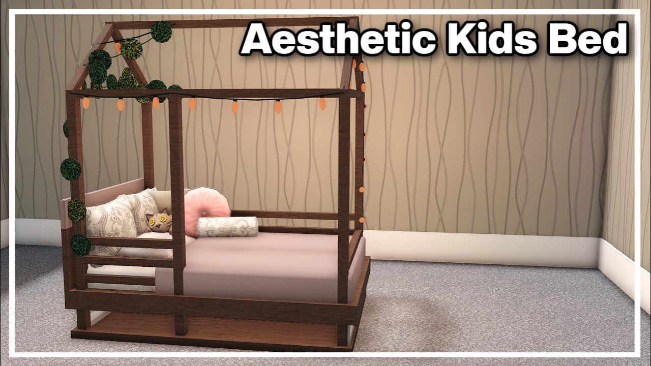 Aesthetic Kid Bed BUILD HACK - Bloxburg