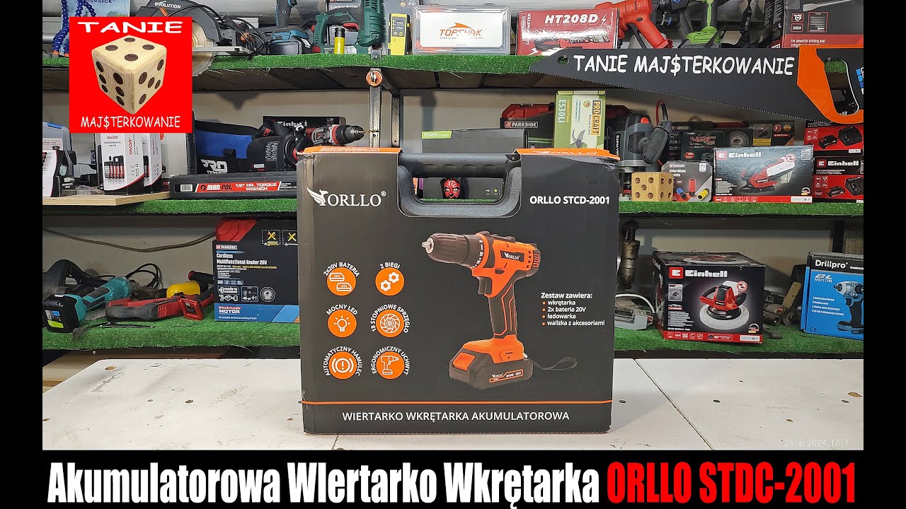 Wiertarko Wkrętarka ORLLO STCD-2001 Nowa Marka Narzędzi na Polskim Rynku