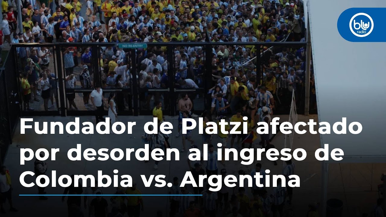Fundador de Platzi, entre los afectados por desorden al ingreso de Colombia vs. Argentina