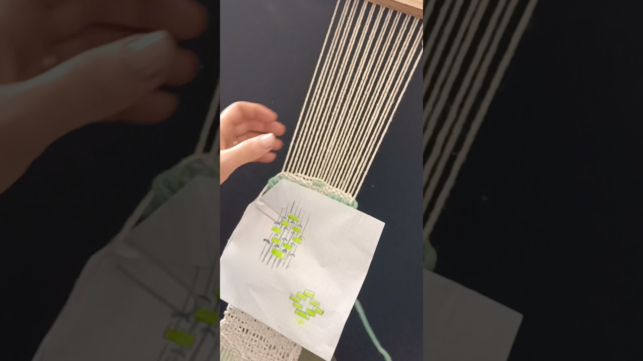 cicim dokuma tekniği( kilim with a motive technique)