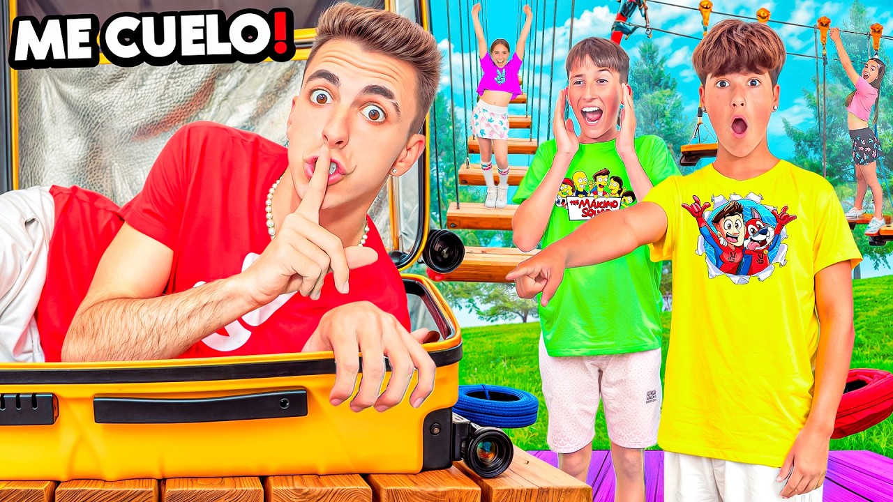 ME CUELO EN LA EXCURSION DE MI HERMANO EN SU MALETA! *me&nbsp;pillan?*