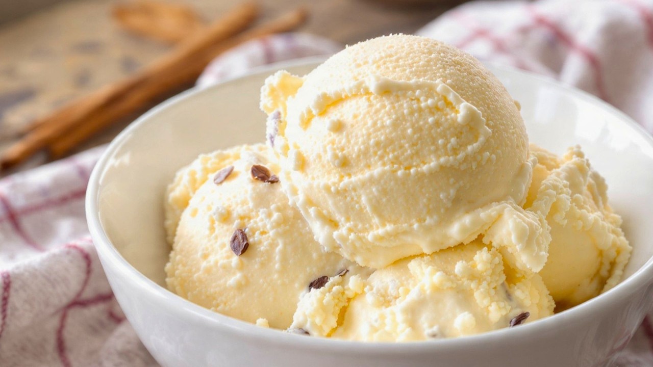 HELADO DE VAINILLA CASERO