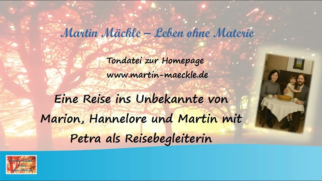 Eine Reise ins Unbekannte von Marion, Hannelore und Martin mit Petra als Reisebegleiterin