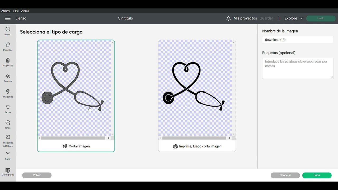 Como subir imagen, cortar y diseñar en Cricut Design Space (TUTORIAL)