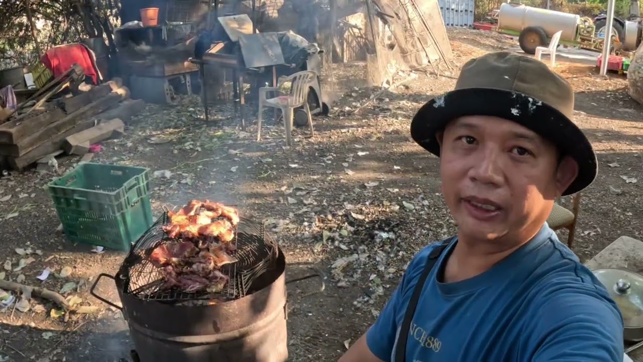 หลังเลิกงานมาย่างหน้ากากหมูกินชุมกัน#แรงงานไทยในอิสราเอล