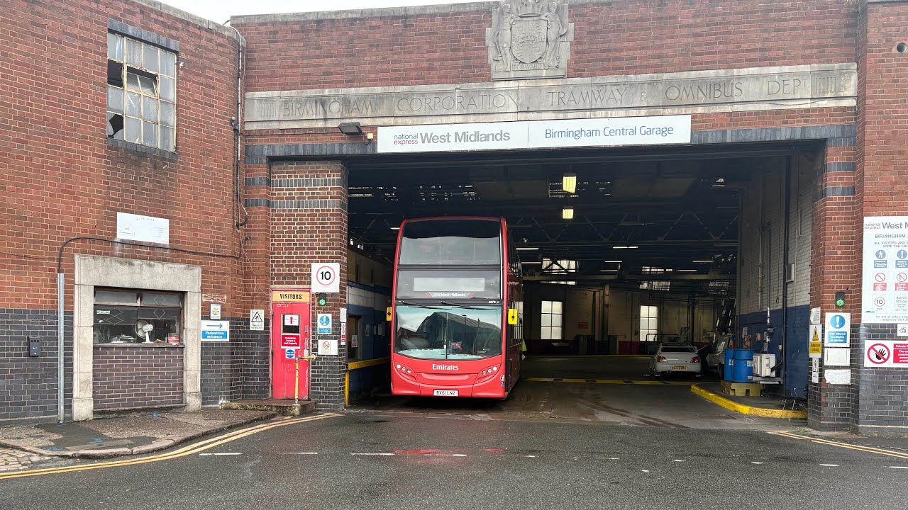 Buses at Birmingham Central Bus Garage (20/09/2025)