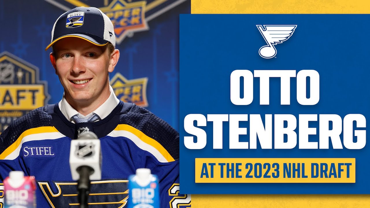 Otto Stenberg at the NHL Draft