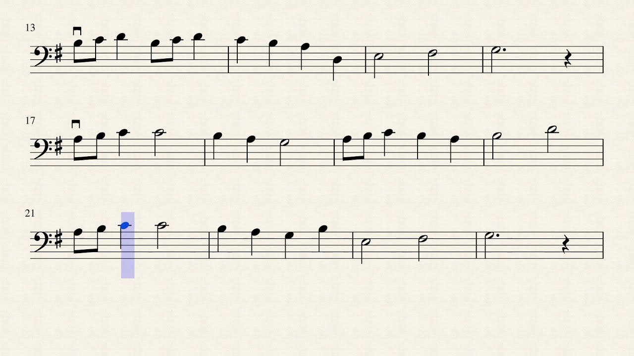 Suzuki Cello Volume 1 , 13. Rigadoon