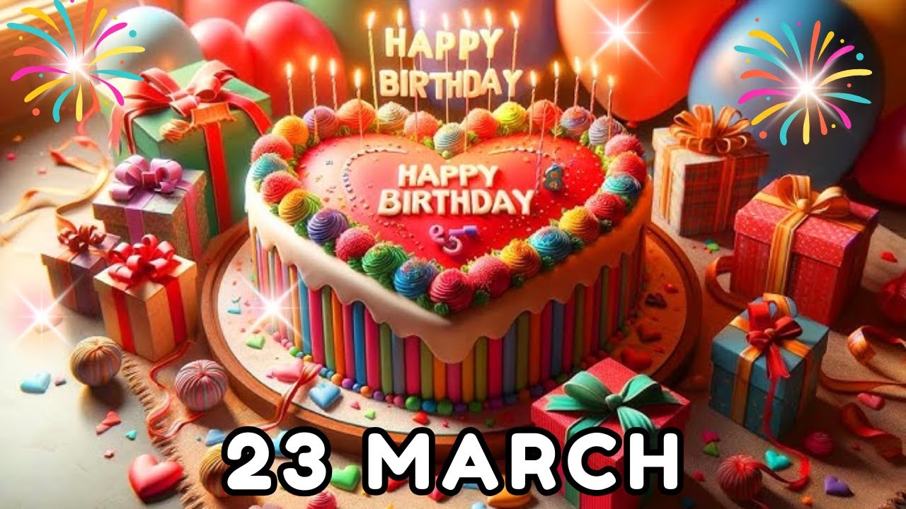 Happy Birthday, Today, 23 March, Birthday Song, Birthday wishes, hbd