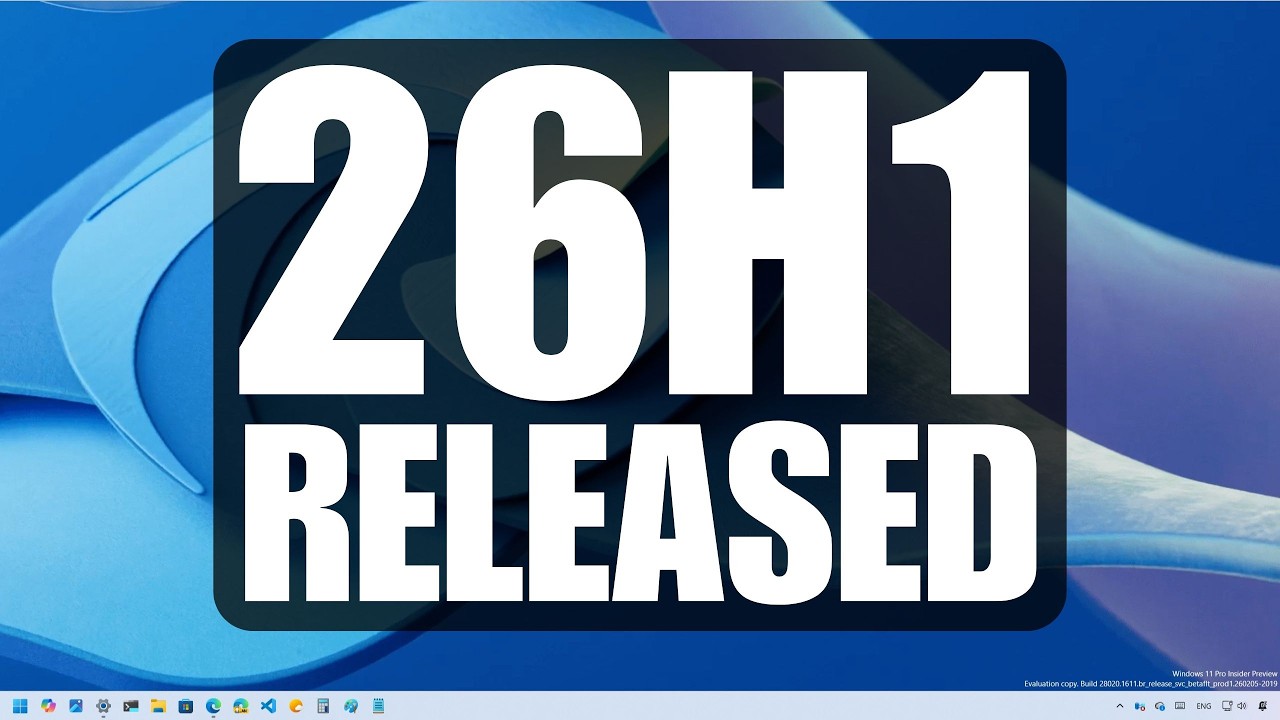 Официально выпущена Windows 11 26H1, но ваш компьютер её не получит.