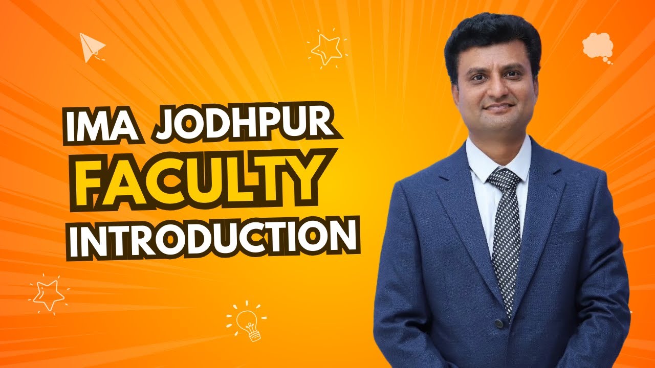 Meet the Expert Faculty Team: AR Seervi Sir, Director IMA Jodhpur, Introduces Our Esteemed Educators
