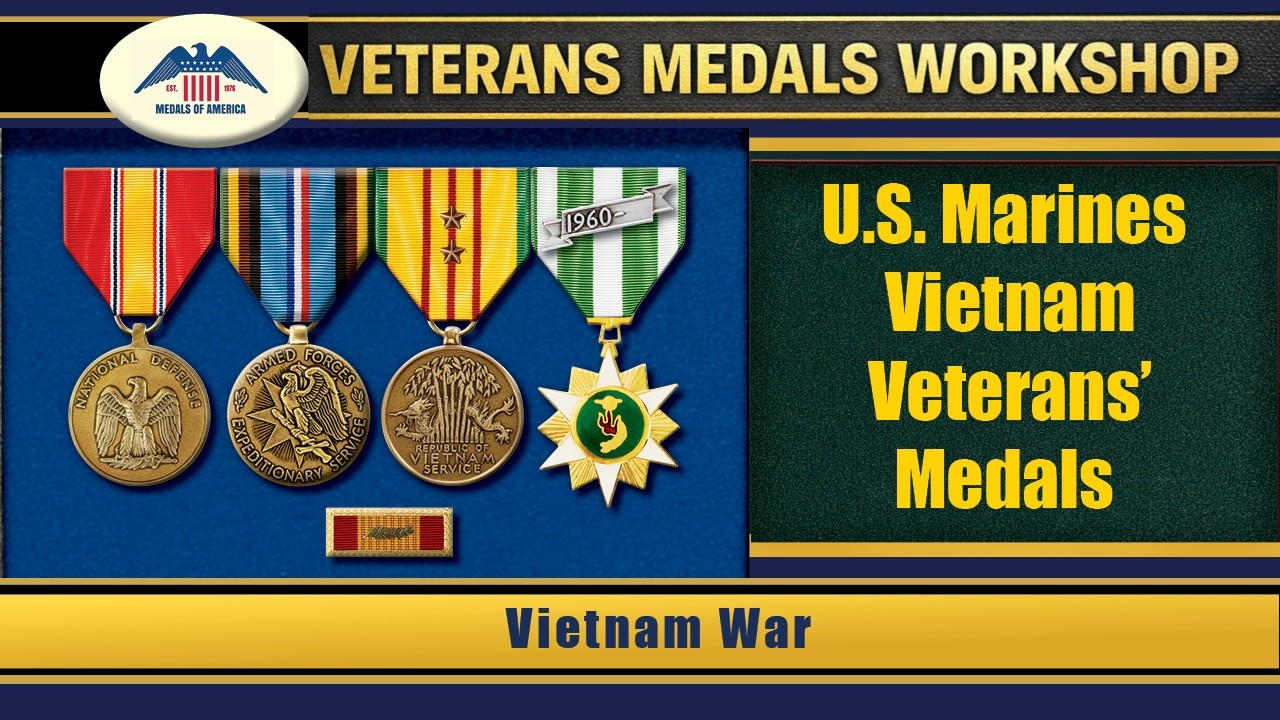 U.S. Marine Corps Vietnam Veterans Military Medals for service in Vietnam to include RVN Medals.