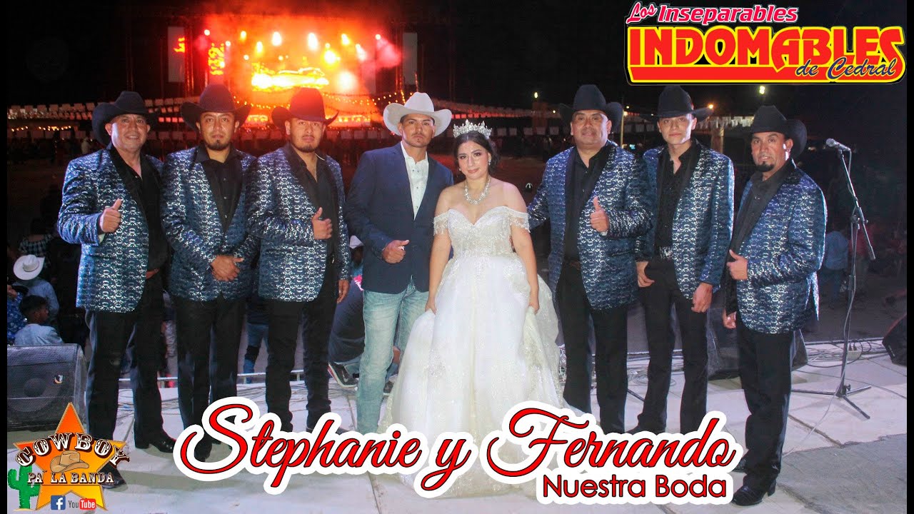 LOS INDOMABLES DE CEDRAL en la Boda Stephanie & Fernando, Tanque De Los Angeles, Cd Del Maíz parte 3