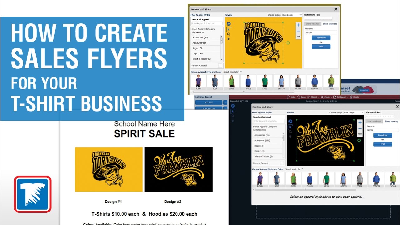 How to Create Sales Flyers for Your T-Shirt Business