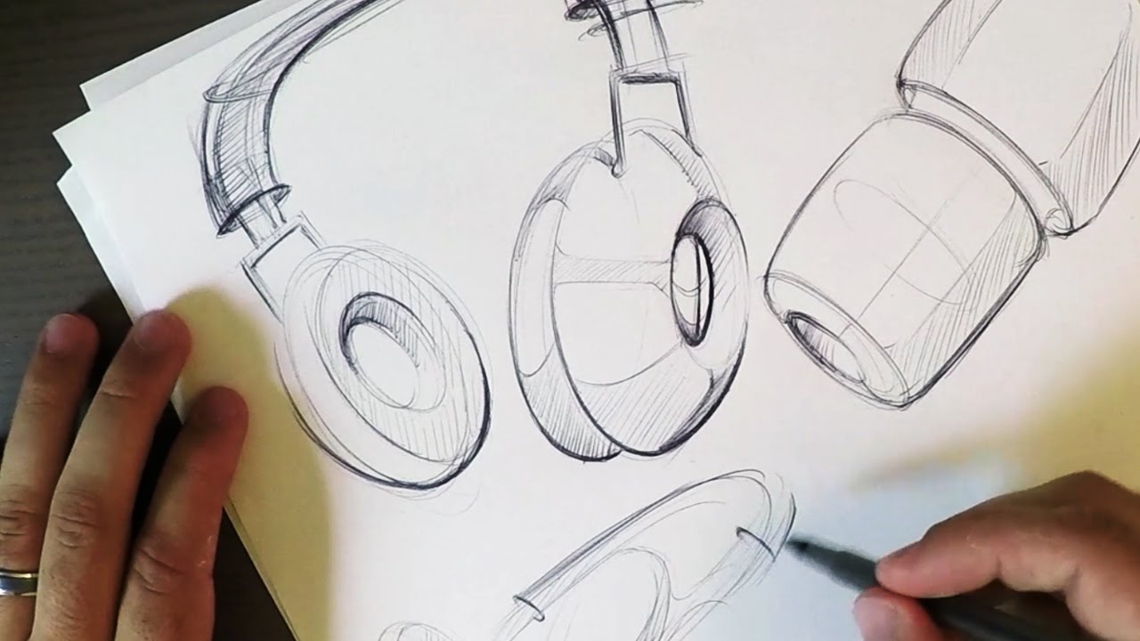 How to draw headphones (Start BIG)