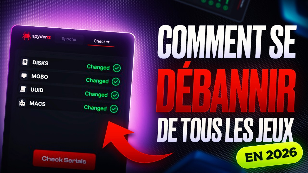 Comment se DÉBANNIR de tous les jeux en 2026 – Temporaire vs Permanent (Spoofer HWID)