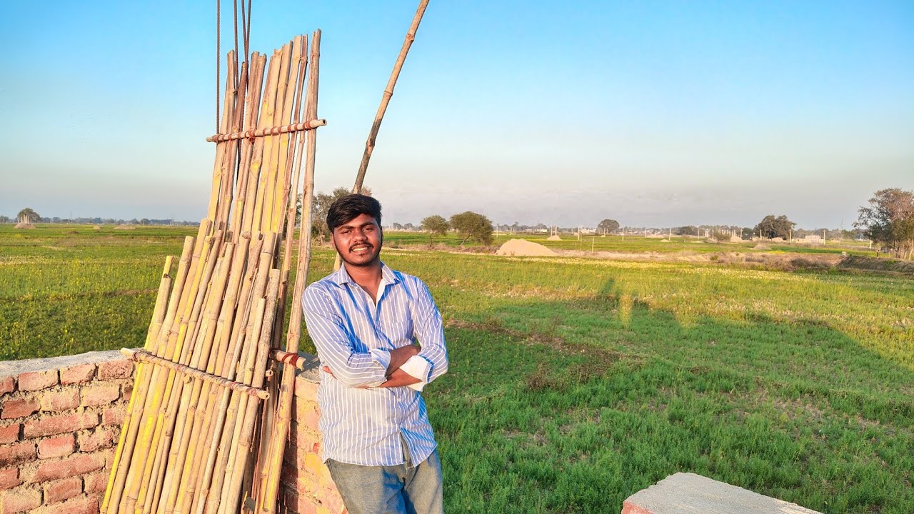 Gaon ka Evening view 🌄 New Ghar?