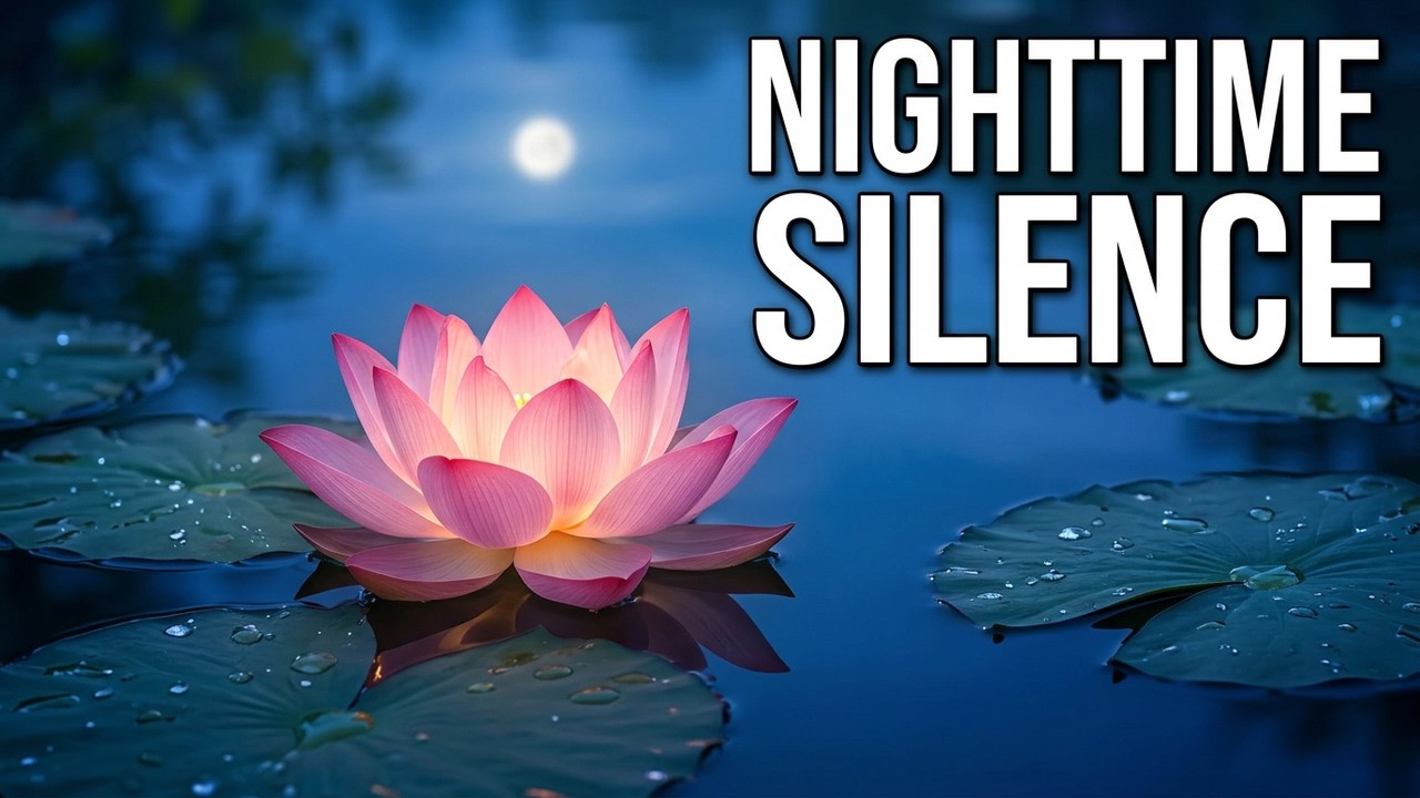 Lotus Pond at Nighttime | Pure Countryside Silence! #asmr #naturesounds