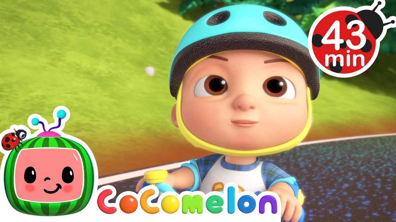 Trike Ride Fun with JJ 🚲🎶 + More | CoComelon | Songs for Kids | Healthy Habits for Kids