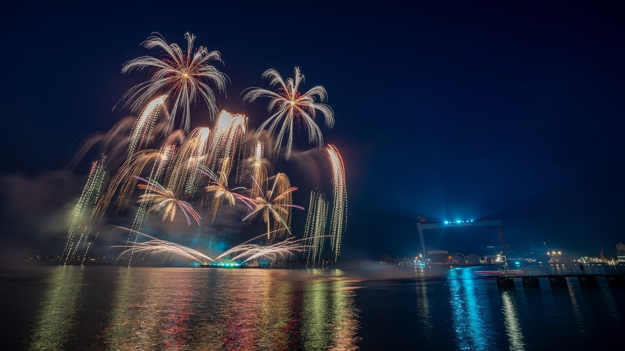 Abschlussfeuerwerk zur Kieler Woche 2024 - Sternenzauber über Kiel
