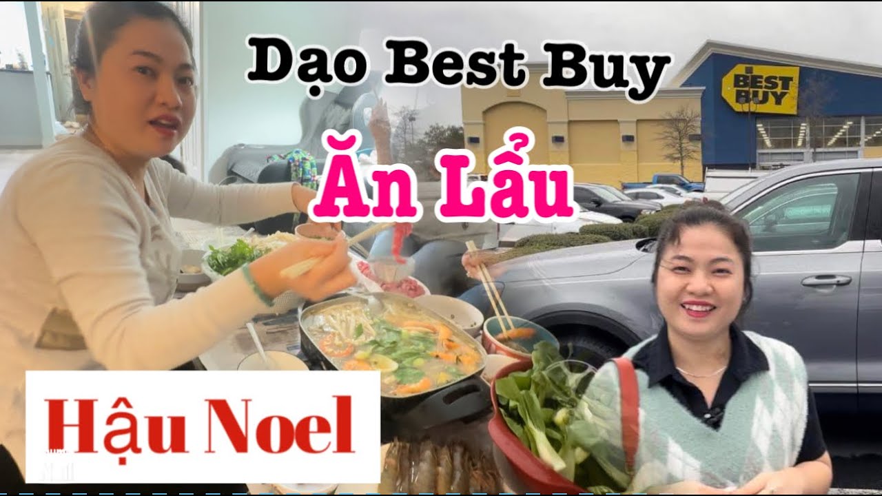 DạoTrung Tâm điện máy best buy và được chị mời ăn lẩu cá sau ngày Noel