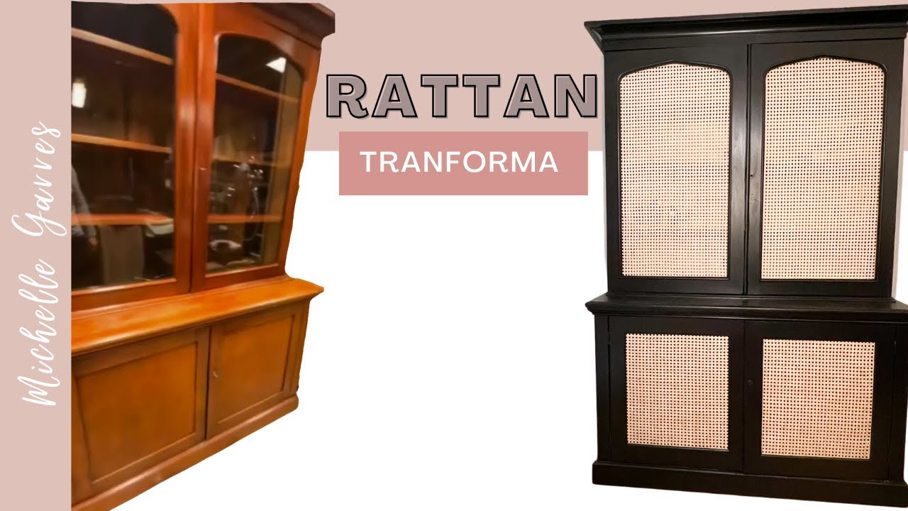 🔶 MUEBLE TRANSFORMADO CON RATTAN | MIMBRE 🔶