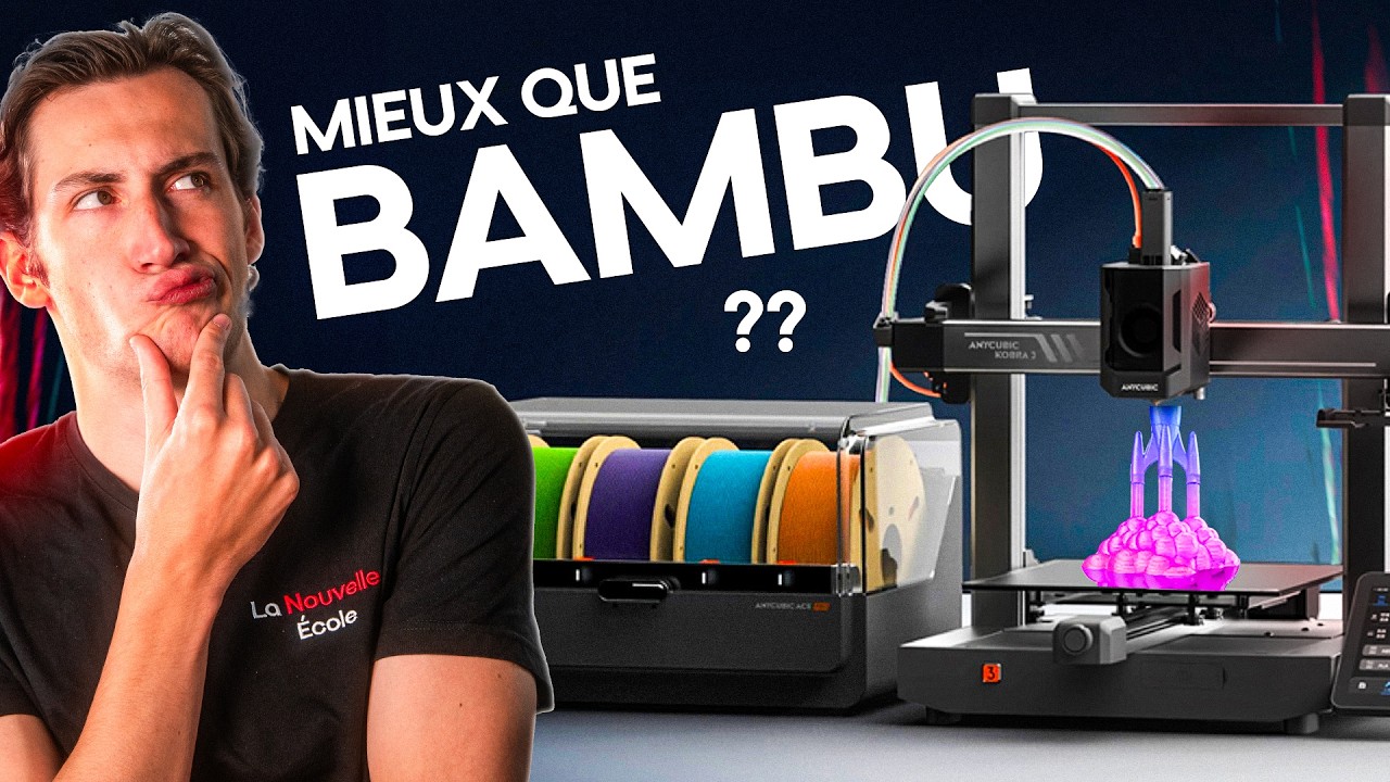 Imprimante 3D multi couleurs à 450€ : mon avis sur la Anycubic Kobra 3 Combo