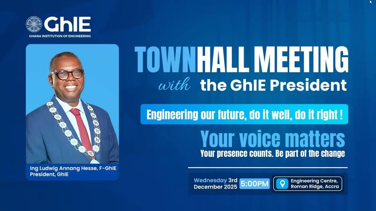 First Townhall Meeting with the GhIE President