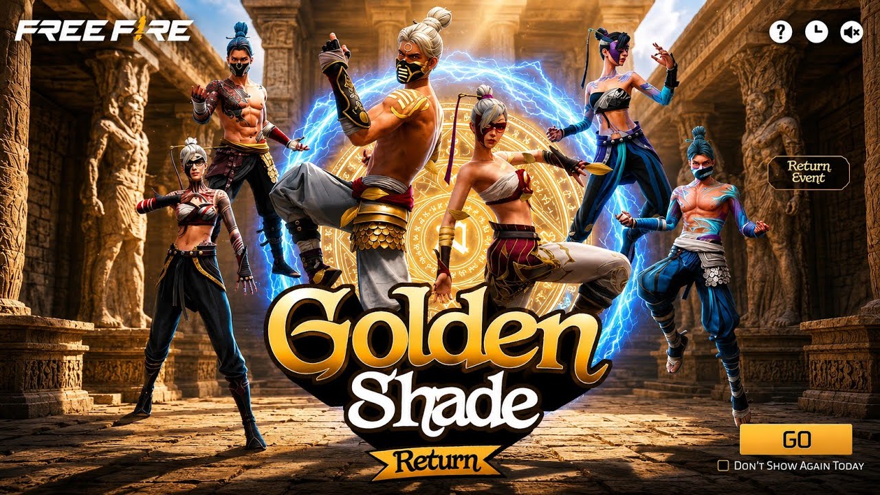 Golden Shade Bundle Return আসছে😱😱Confirm Update | FF Golden Shate Ring Event | Free Fire New Events