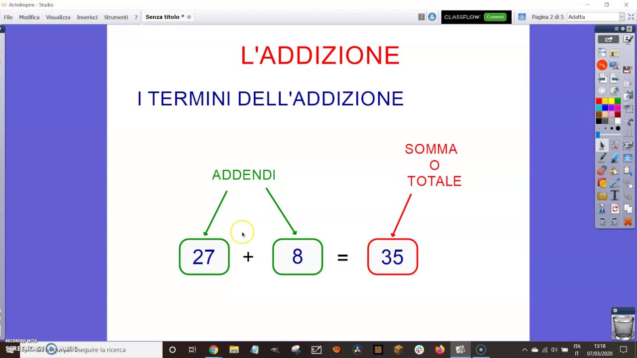 I termini delle operazioni