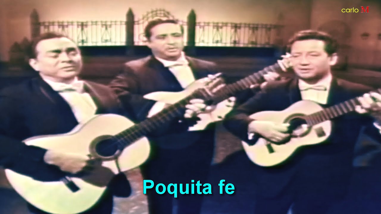 POQUITA FE (con letra) Los Panchos & Johnny Albino