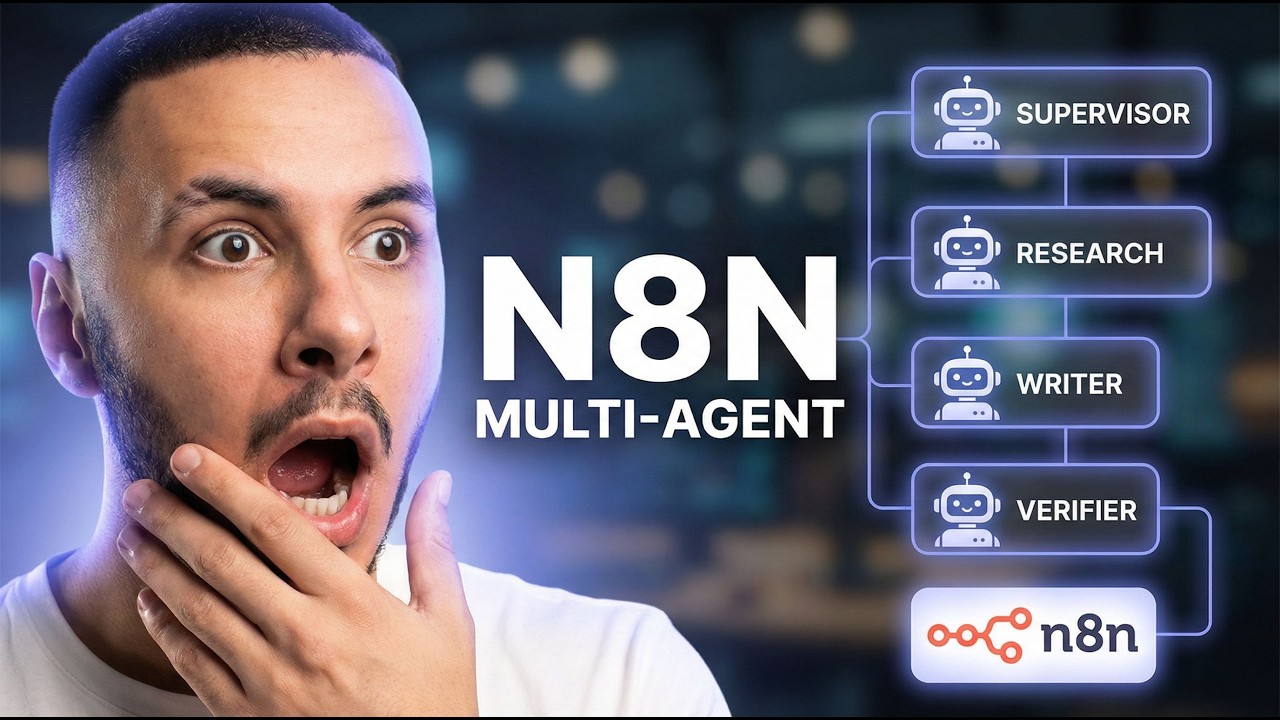 Comment créer un MULTI AGENT N8N qui fait travailler d’autres IA 2026